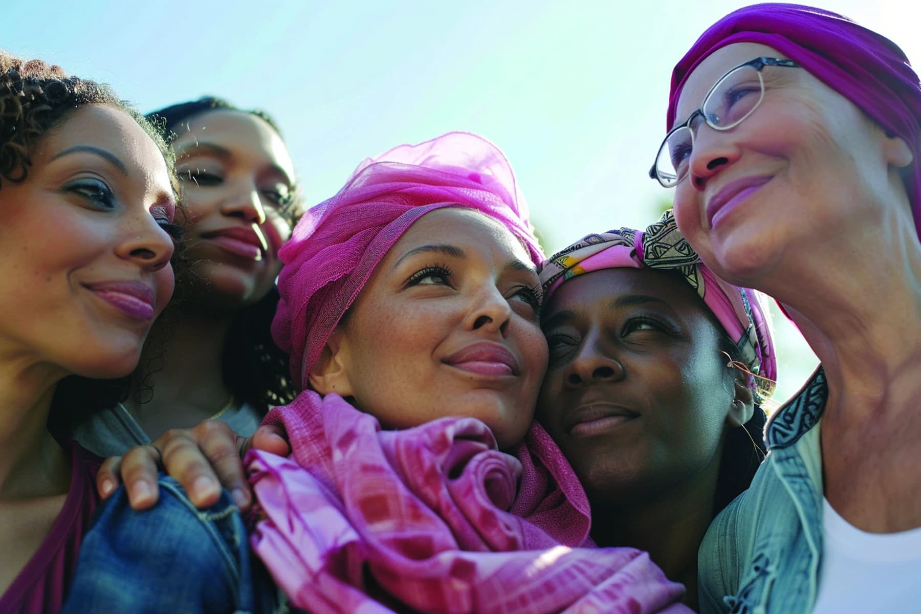 Femmes réunies dans un moment de solidarité, photographie de la brochure Dar Tifawt